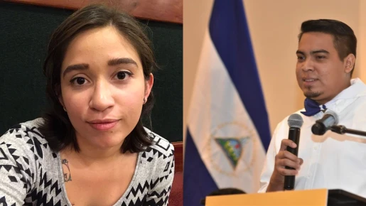 Mildred Rayo y Miguel Flores
https://nicaraguaactual.tv/juez-sandinista-felix-salmeron-declara-culpables-a-jovenes-integrantes-de-aun/